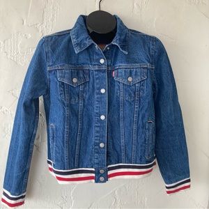LEVI’S Varsity Bomber Denim Jacket